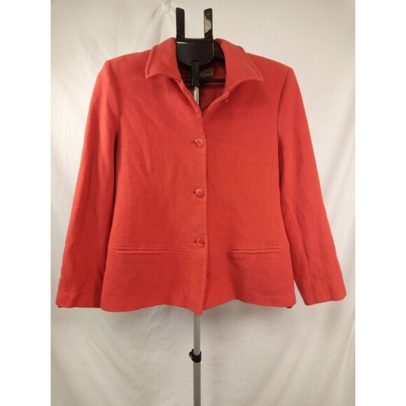 Casual Corner Women's Orange Blazer Size 12 - Picture 1 of 7